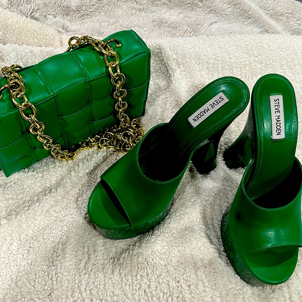 Both heels and bag for $120